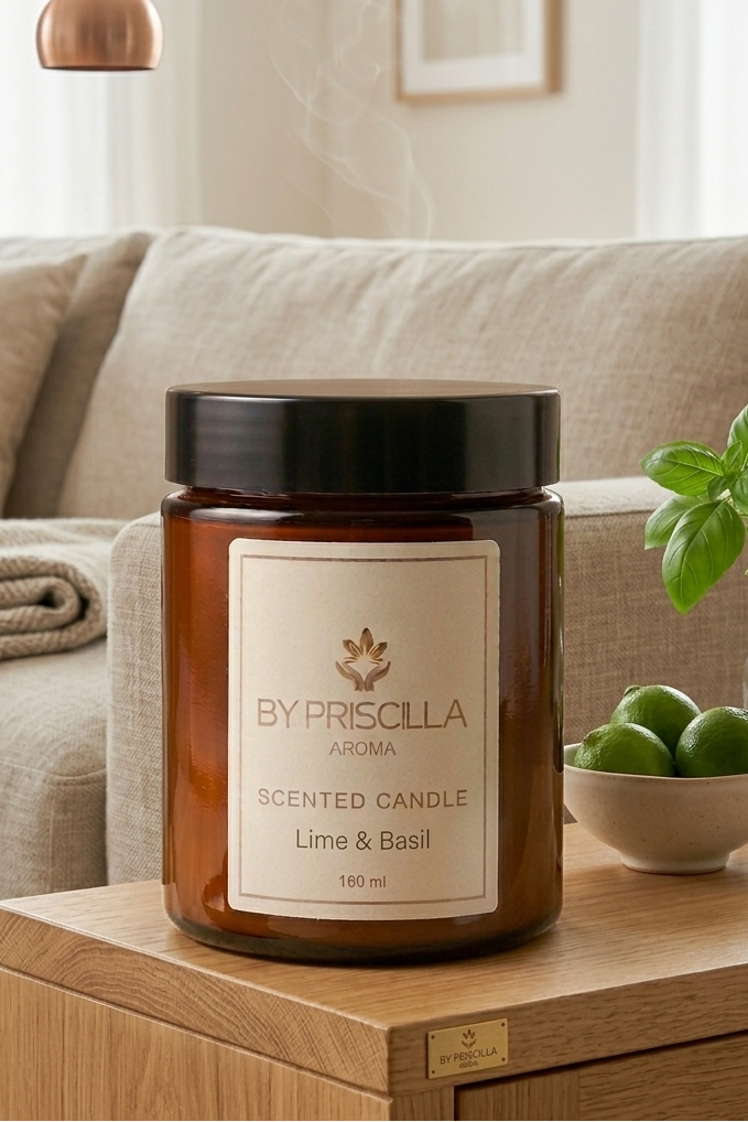 Lime Basil - Scented Candle